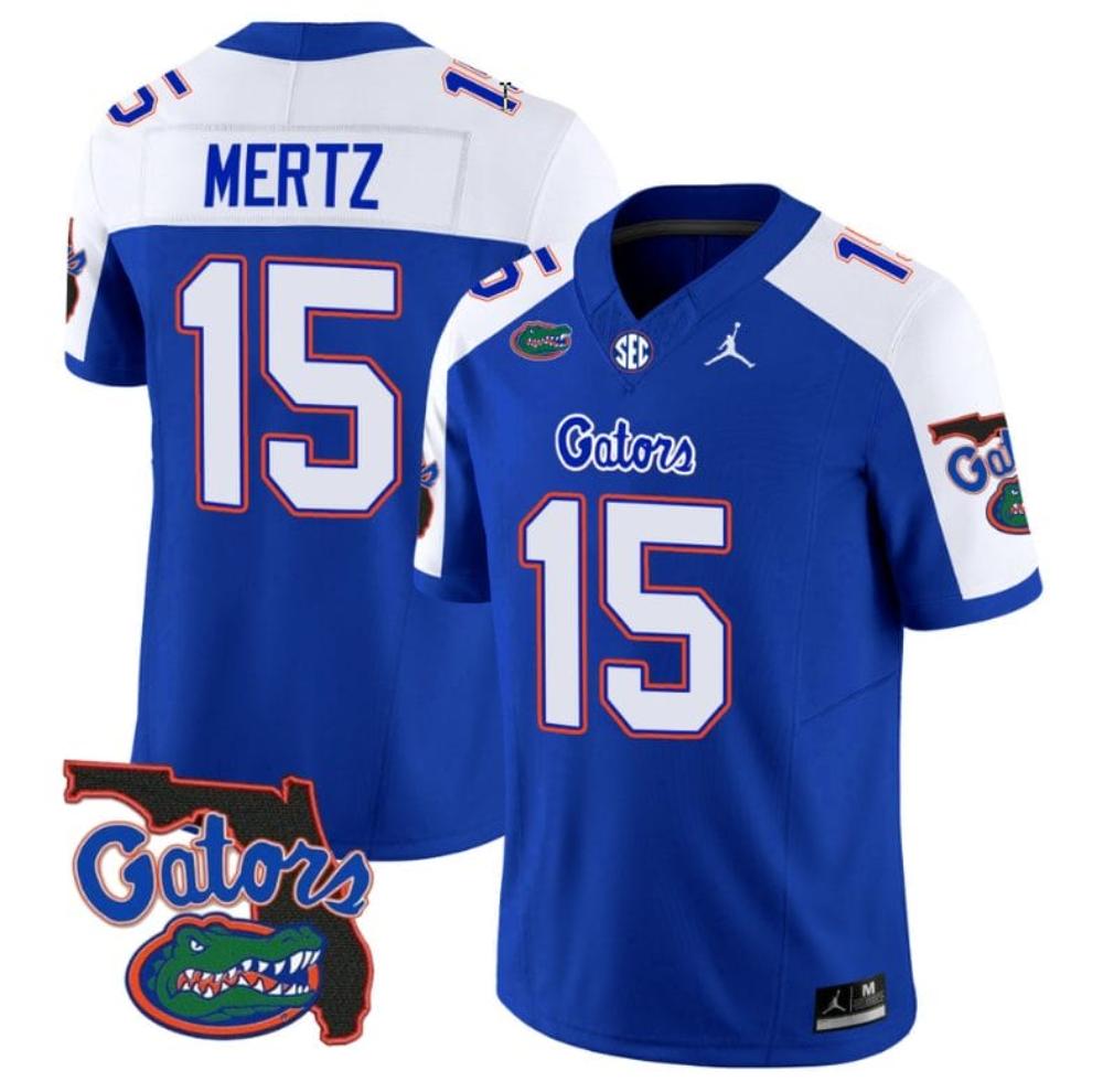 Mens Graham Mertzjersey 15 Florida Gators Vapor Limited Florida Map College R