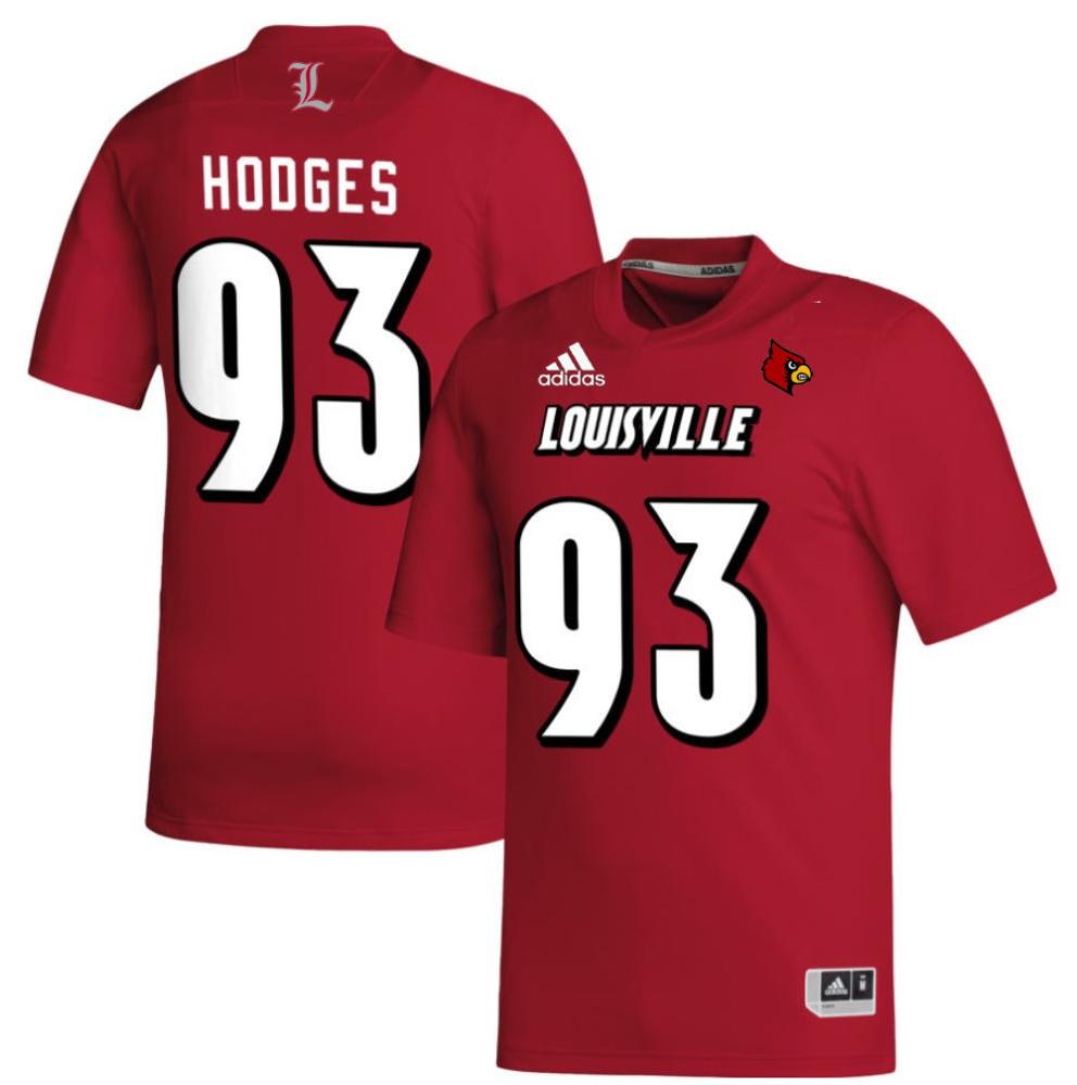 Mens Hodges Brady 93 Louisville Cardinals College Football Jersey Red