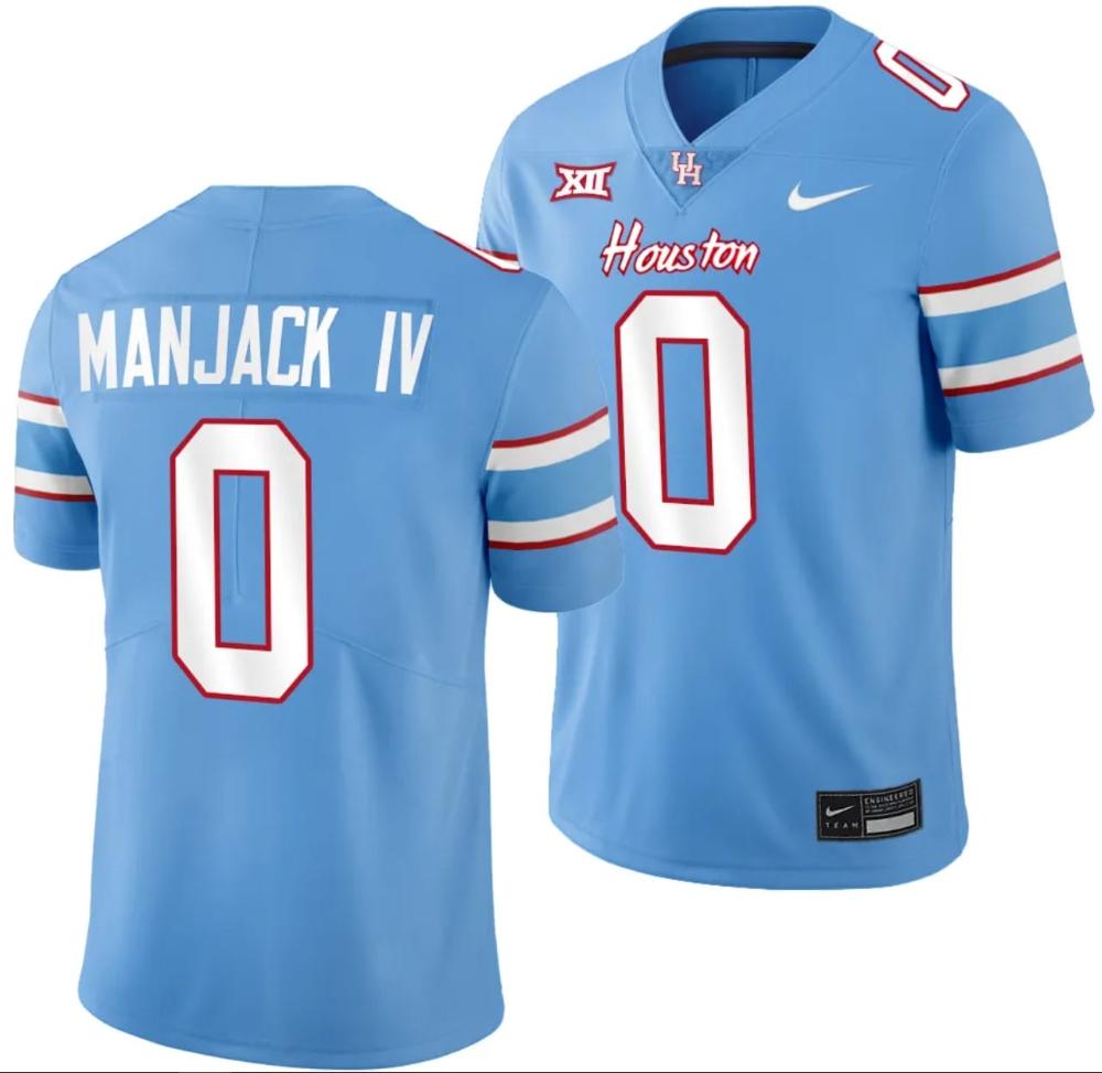 Mens Houston Cougars Oilers Themed 0 Joseph Manjack Iv Jersey Ncaa Football B