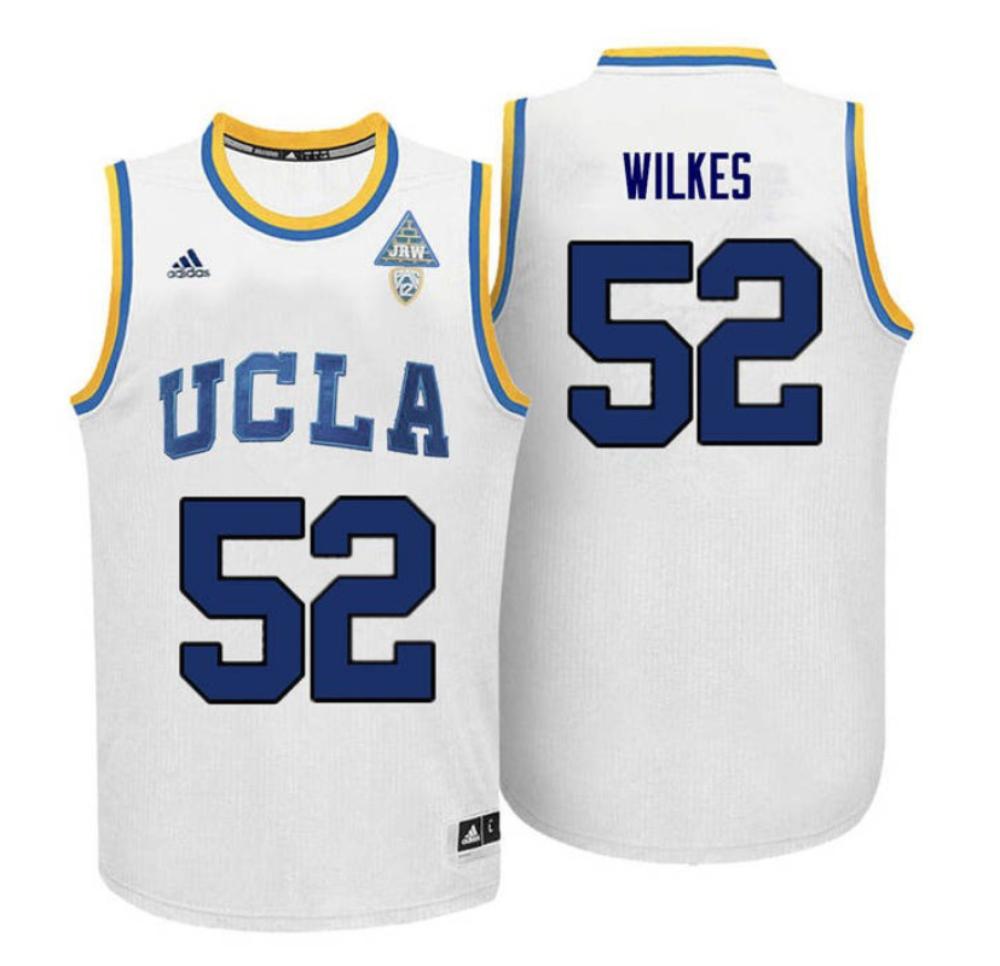 Mens Jamaal Wilkes 52 White Jersey Ucla Bruins College Basketball Jersey
