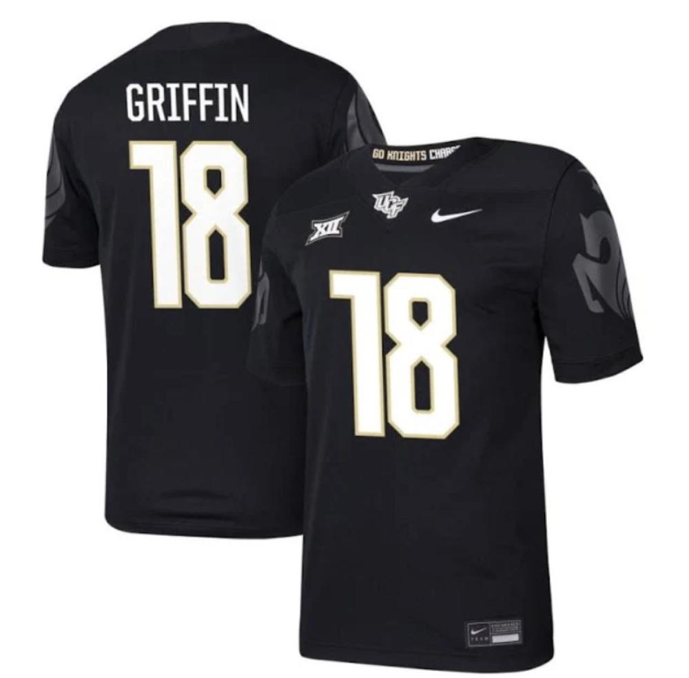 Mens Jaylon Griffin Jersey 18 Ucf Knights Ncaa Football Black All Stitched