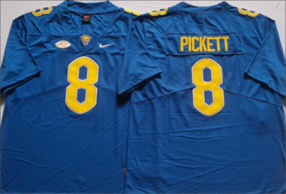 Mens Kenny Pickett 8 Pittsburgh Panthers Limited Jersey Blue