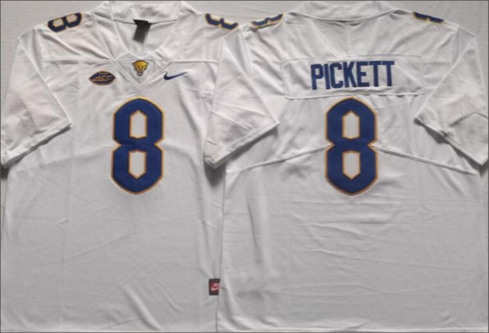 Mens Kenny Pickett 8 Pittsburgh Panthers Limited Jersey White