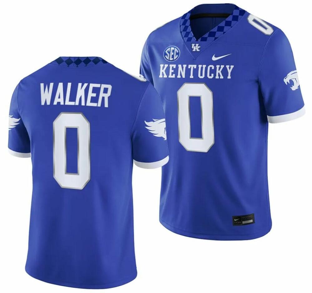 Mens Kentucky Wildcats 0 Deone Walker Jersey 2023 Home Blue Game College