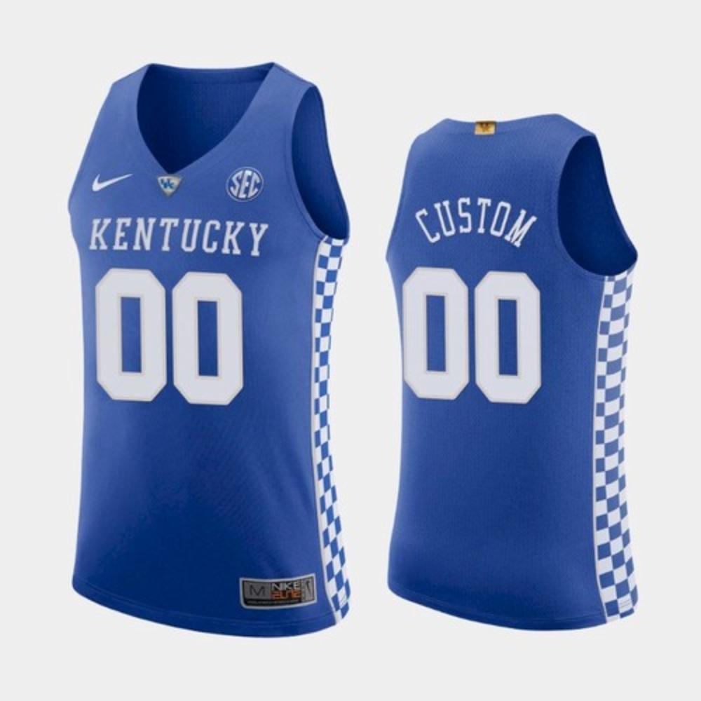 Mens Kentucky Wildcats Custom Royal 2019 20 Jersey College Basketball