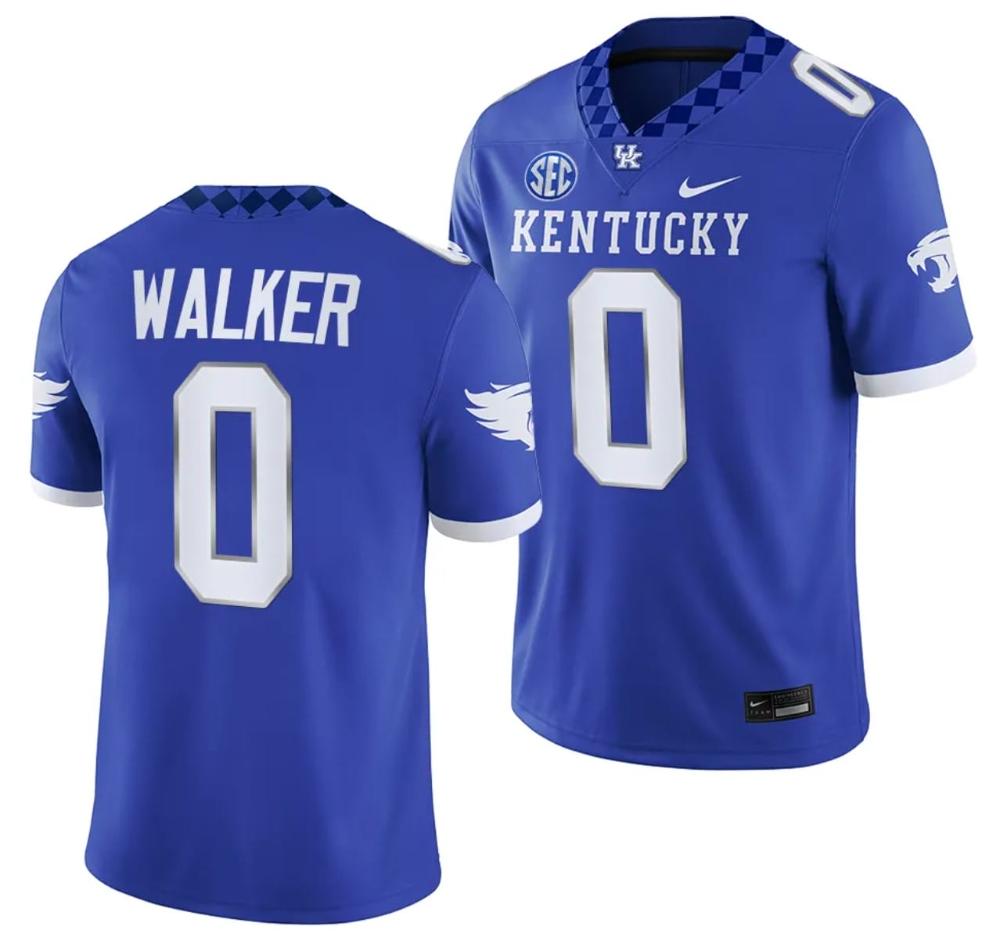 Mens Kentucky Wildcats Deone Walker Jersey 0 College Game 2023 Blue