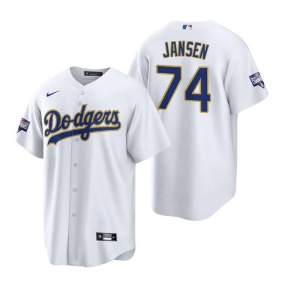 Mens Los Angeles Dodgers 2021 Gold Program Kenley Jansen Jersey
