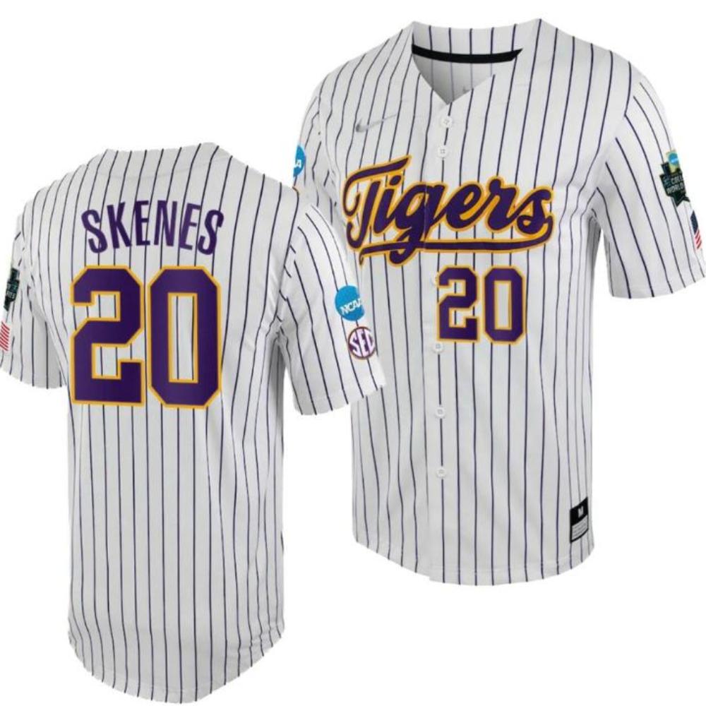 Mens Lsu Tigers Paul Skenes Jersey 20 Ncaa College Baseball