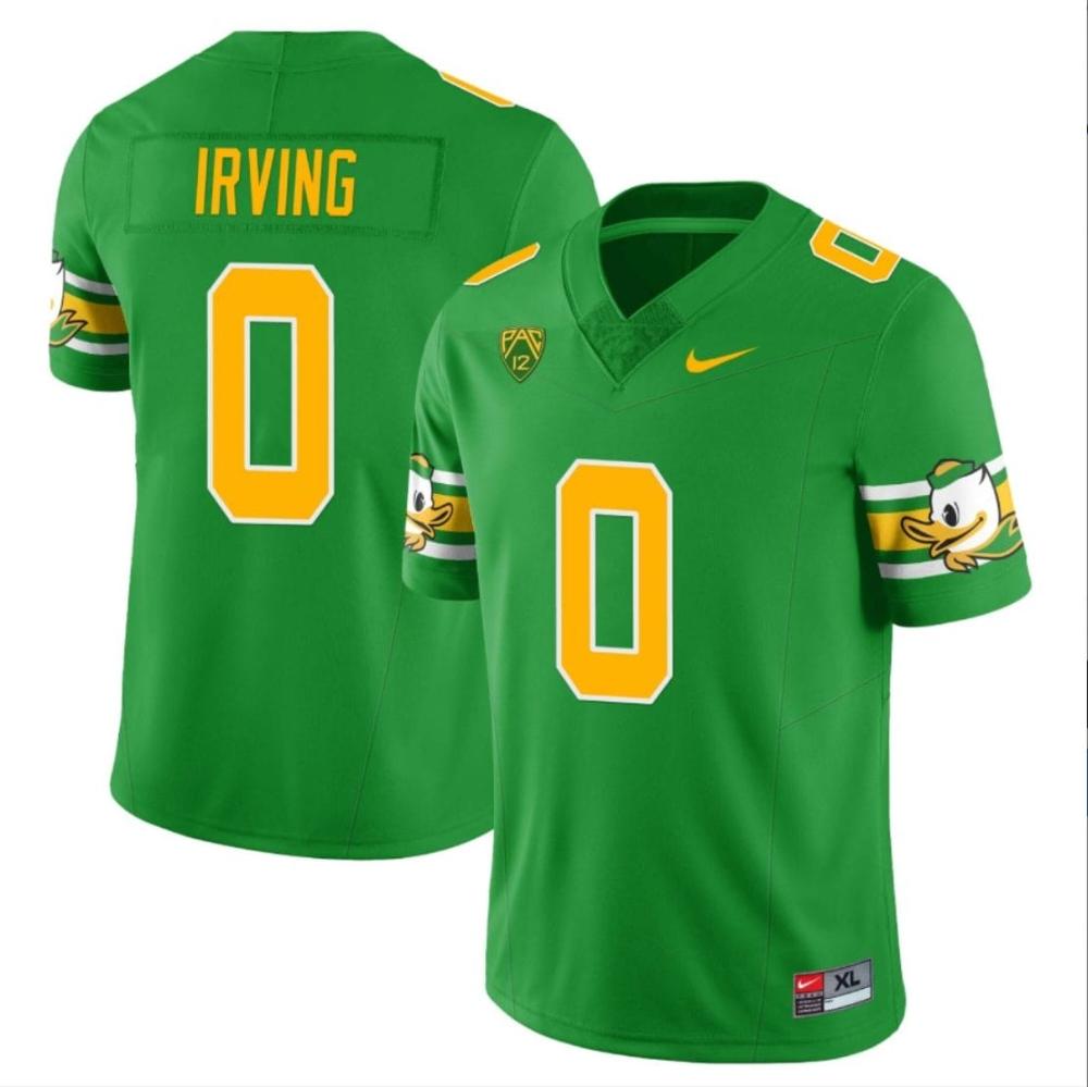 Mens Markeise Irving Jersey 0 Oregon Ducks Mighty Oregon College Uniforms Gr