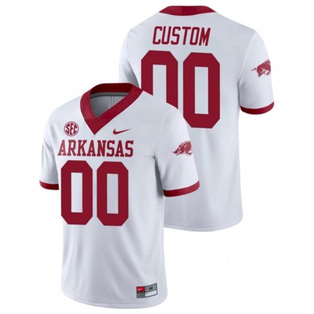 Mens Mens College Football Jersey Arkansas Razorbacks White Custom Alterna