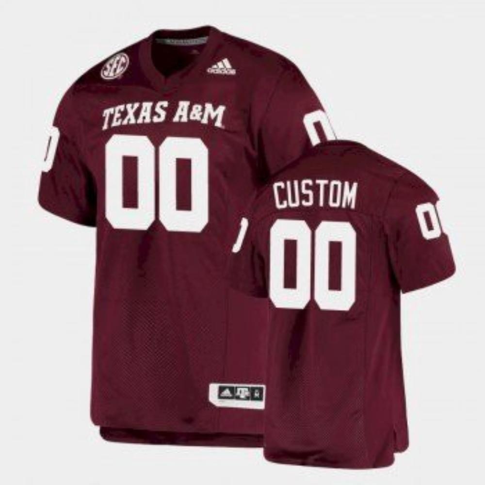 Mens Mens Jersey Texas Am Aggies Custom Maroon Alumni Football
