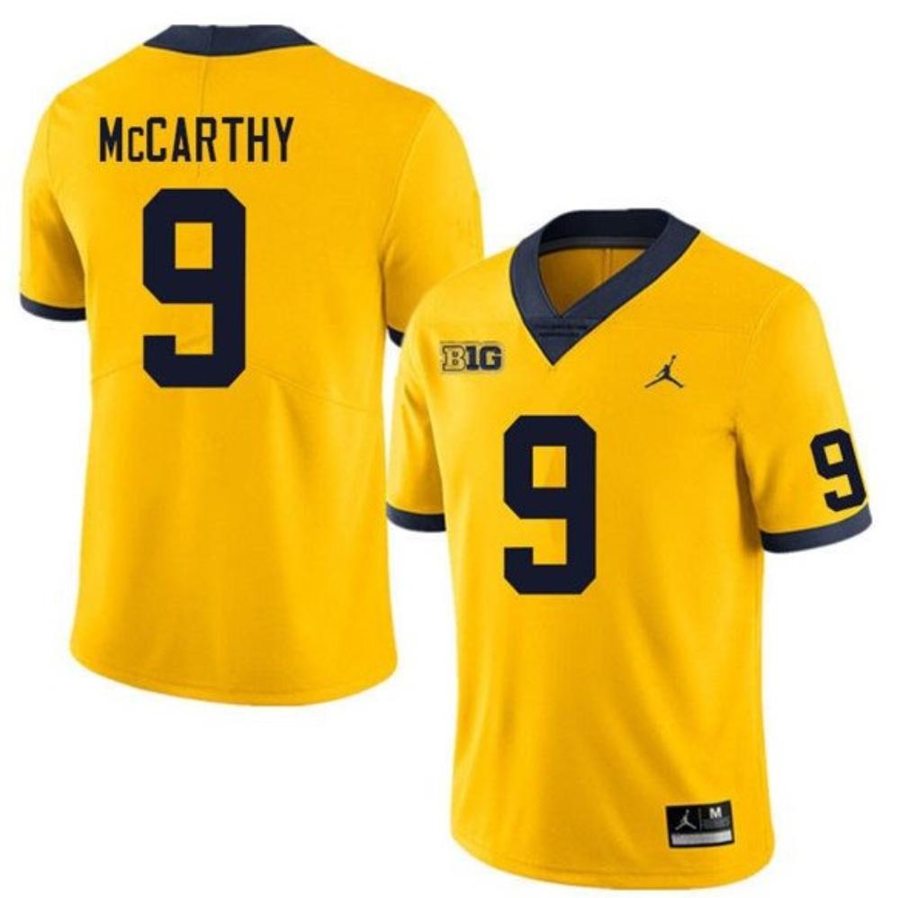 Mens Mens Michigan Wolverines 9 Jj Mccarthy Player Game Jersey