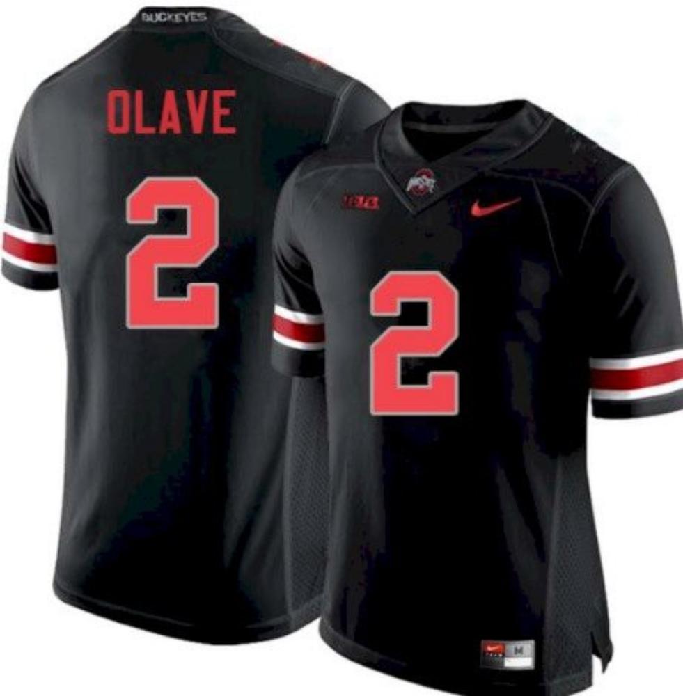 Mens Mens Ohio State Buckeyes 2 Chris Olave Jersey Black