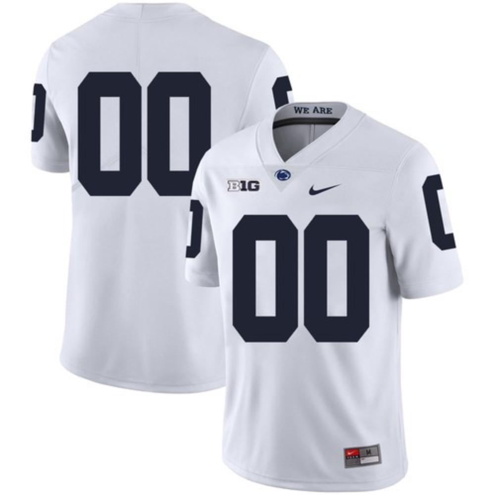 Mens Mens Penn State Nittany Lions Custom White 2020 Ncaa Football Jersey