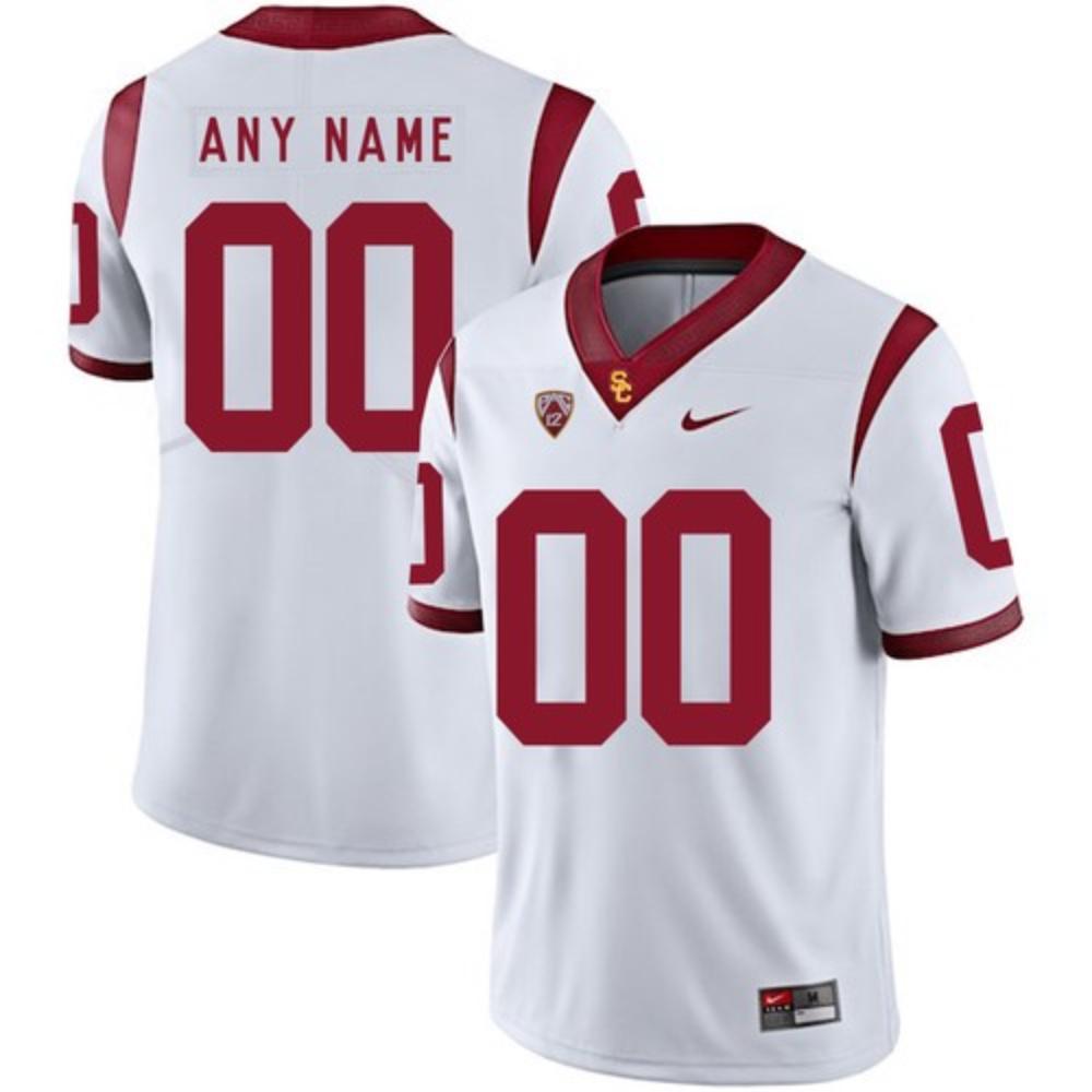 Mens Mens Usc Trojans Custom White 2020 College Football Jersey