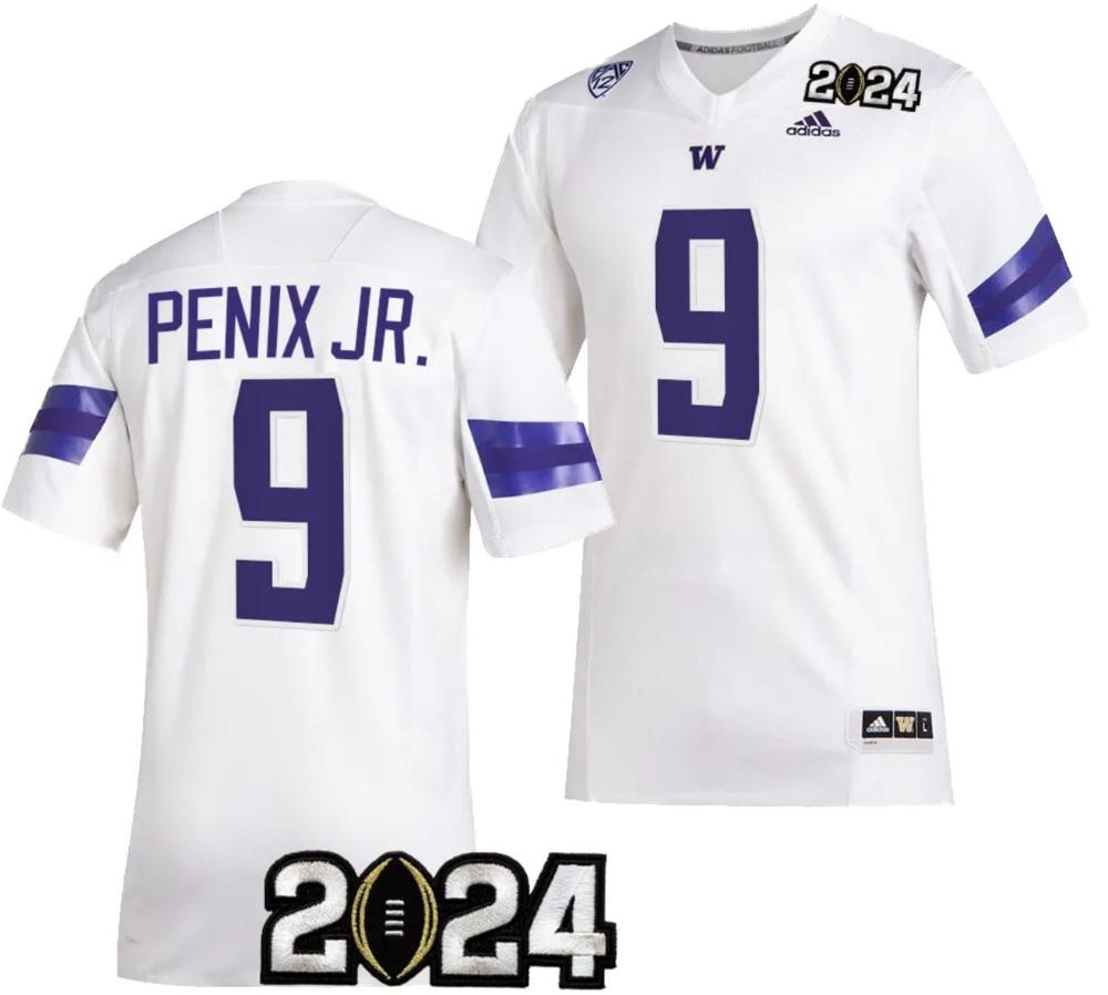 Mens Michael Penix Jr Jersey 9 Washington Huskies 2024 College Football Playo