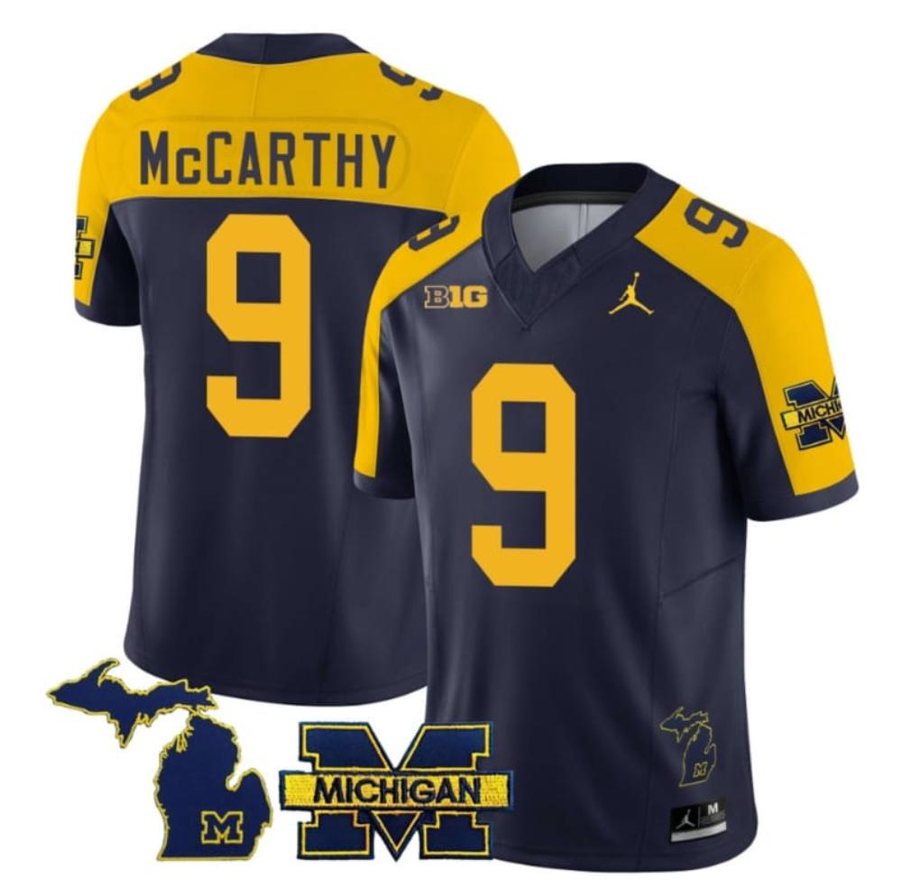 Mens Michigan Wolverines Jj Mccarthy Jersey Special 9 College 2023 Stitched N