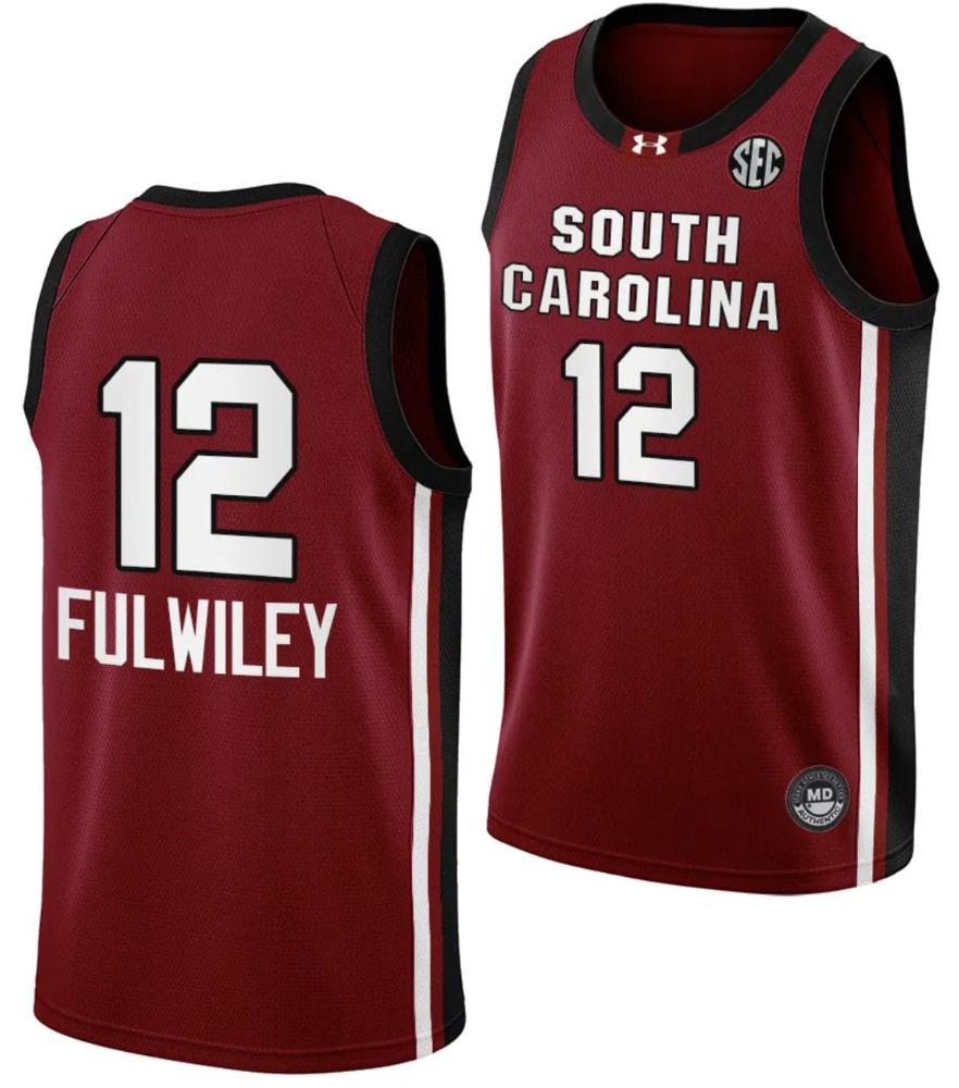 Mens Milaysia Fulwiley Jersey 12 South Carolina Gamecocks Basketball College