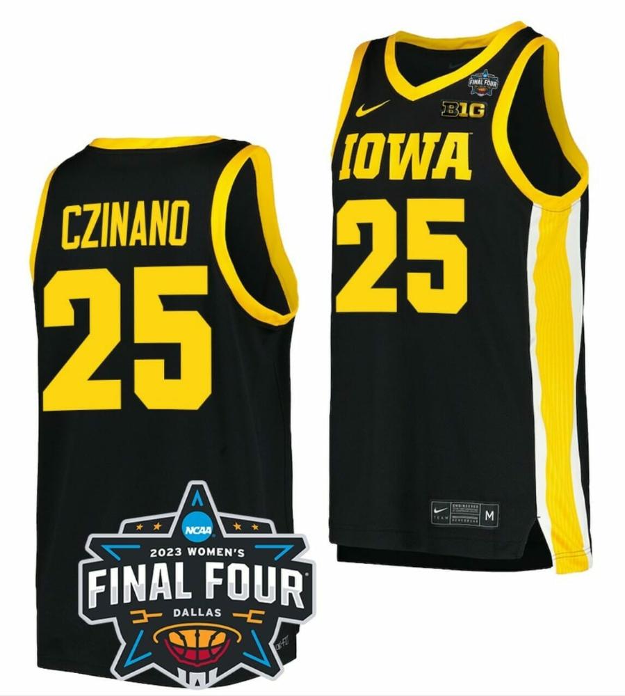 Mens Monika Czinano Jersey Iowa Hawkeyes Basketball 2023 National Championship