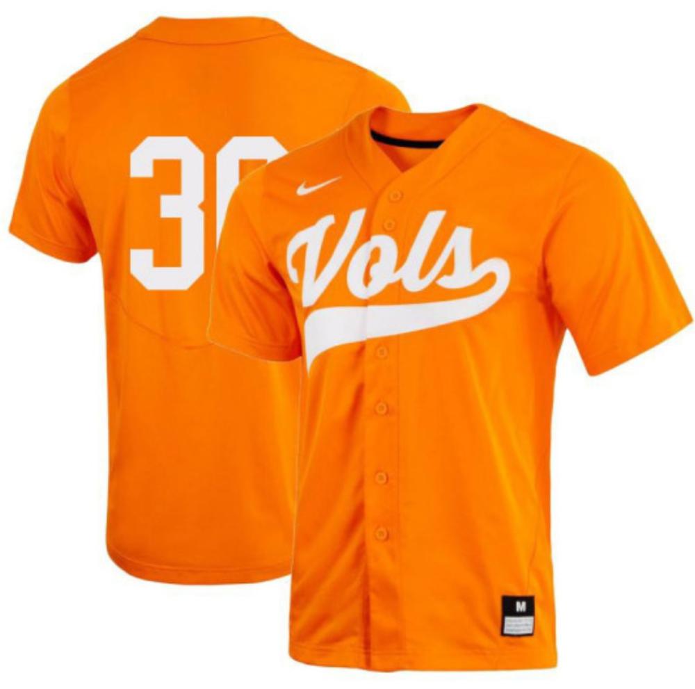 Mens Ncaa 2024 Tennessee Volunteers 38 Ethan Anderson Baseball Jersey Orange