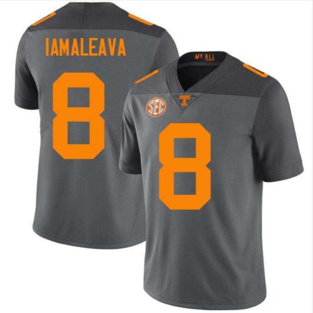 Mens Nico Iamaleava 8 Tennessee Volunteers Limited Jersey Gray