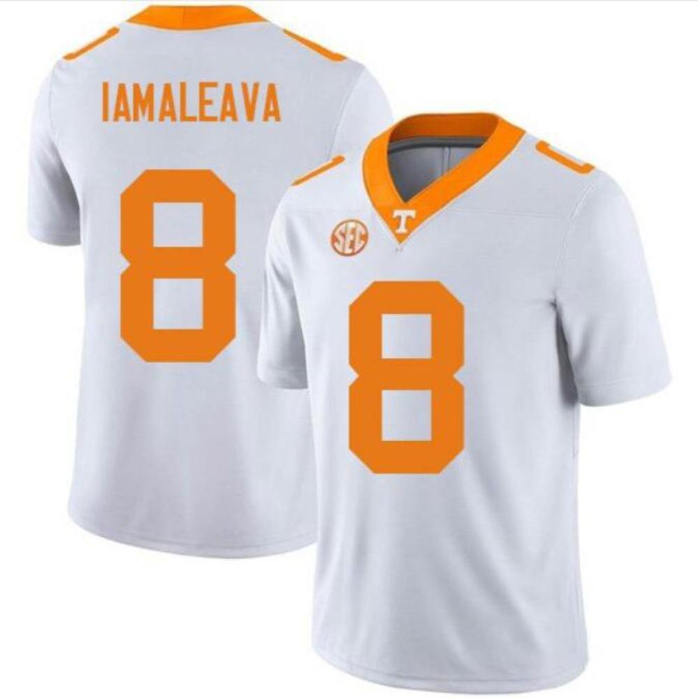 Mens Nico Iamaleava 8 Tennessee Volunteers Limited Jersey White