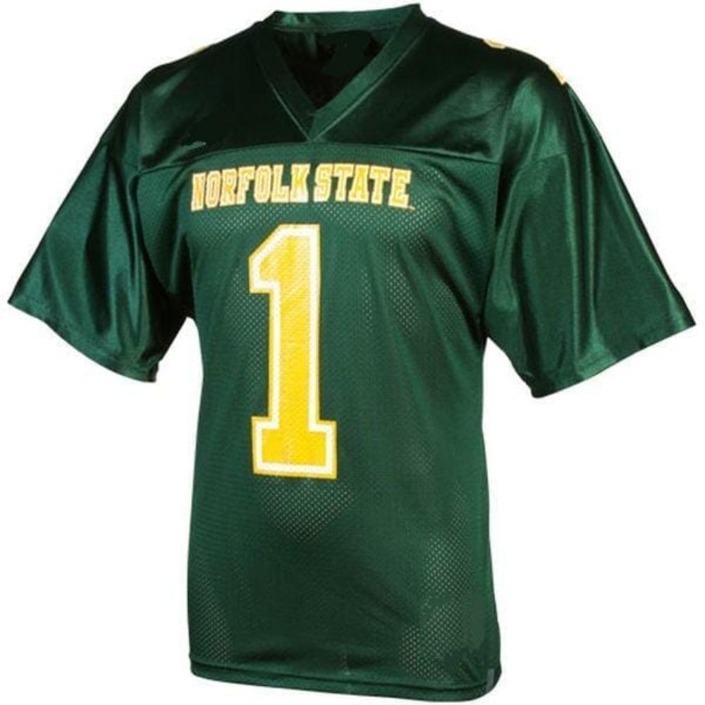 Mens Norfolk State Custom Jersey College Football Green
