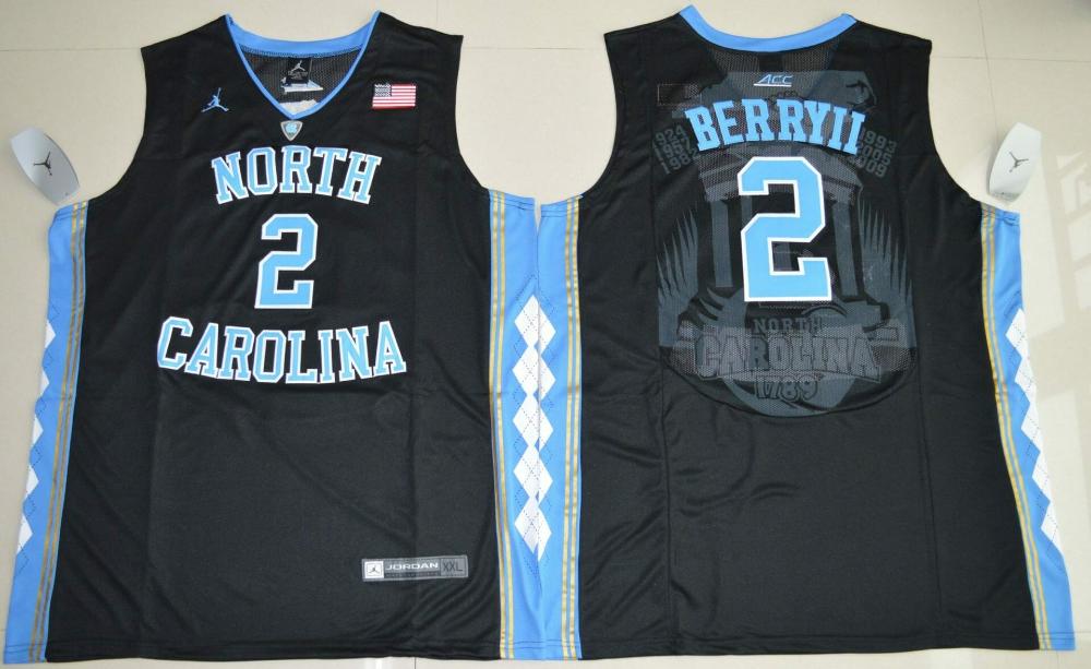 Mens North Carolina Tar Heels 2 Joel Berry Ii Ncaa Basketball Black Jersey