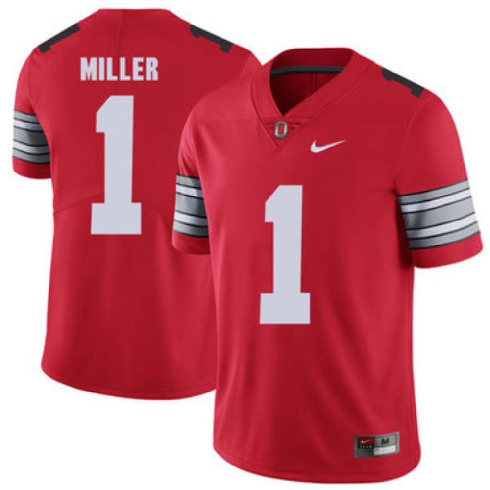 Mens Ohio State Buckeyes 1 Braxton Miller Red College Football Limited Jersey