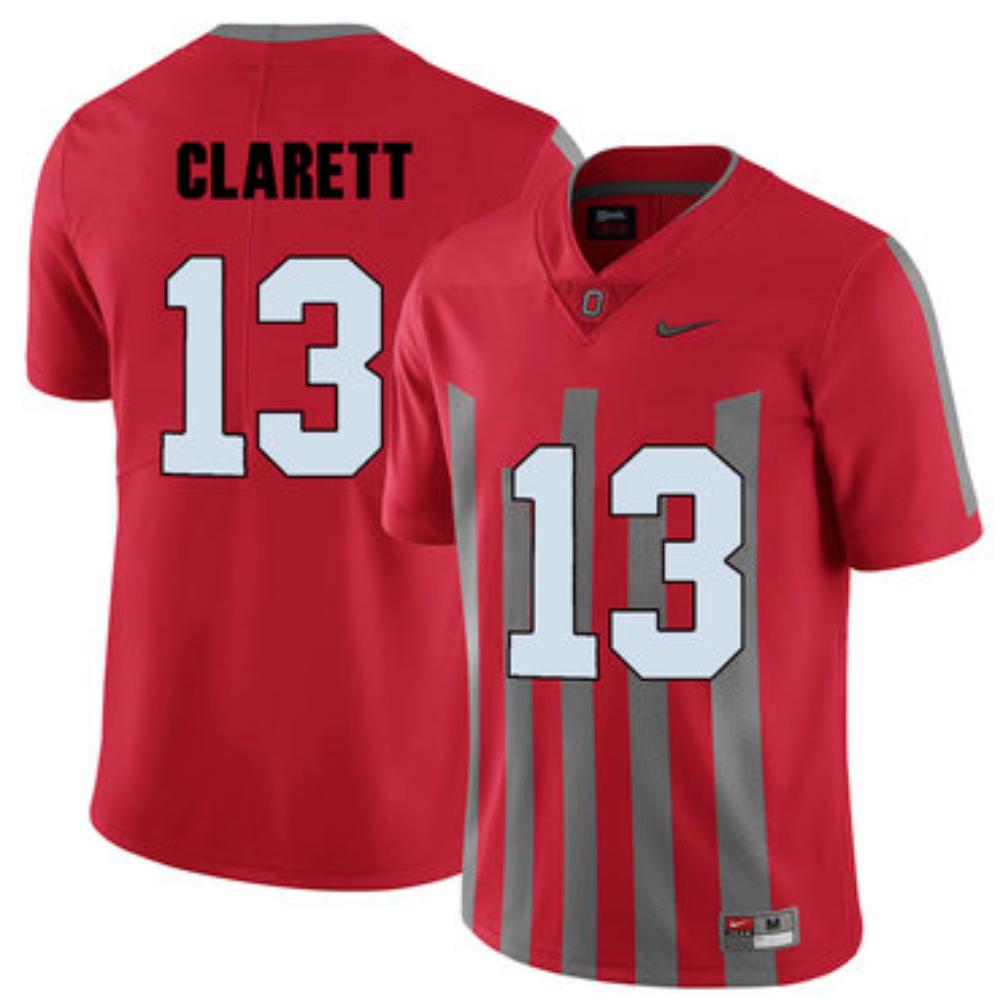 Mens Ohio State Buckeyes 13 Maurice Clarett Red Elite College Football Jersey