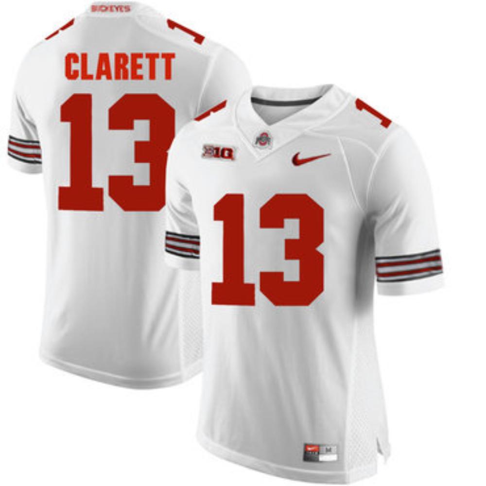 Mens Ohio State Buckeyes 13 Maurice Clarett White College Football Jersey