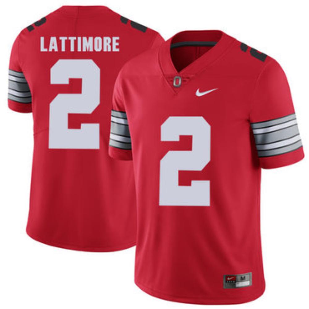 Mens Ohio State Buckeyes 2 Marshon Lattimore Red College Football Limited Jers