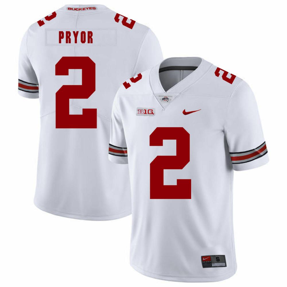 Mens Ohio State Buckeyes 2 Terrelle Pryor Football Jersey White