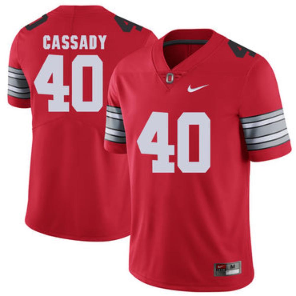 Mens Ohio State Buckeyes 40 Hopalong Cassady Red College Football Limited Jers