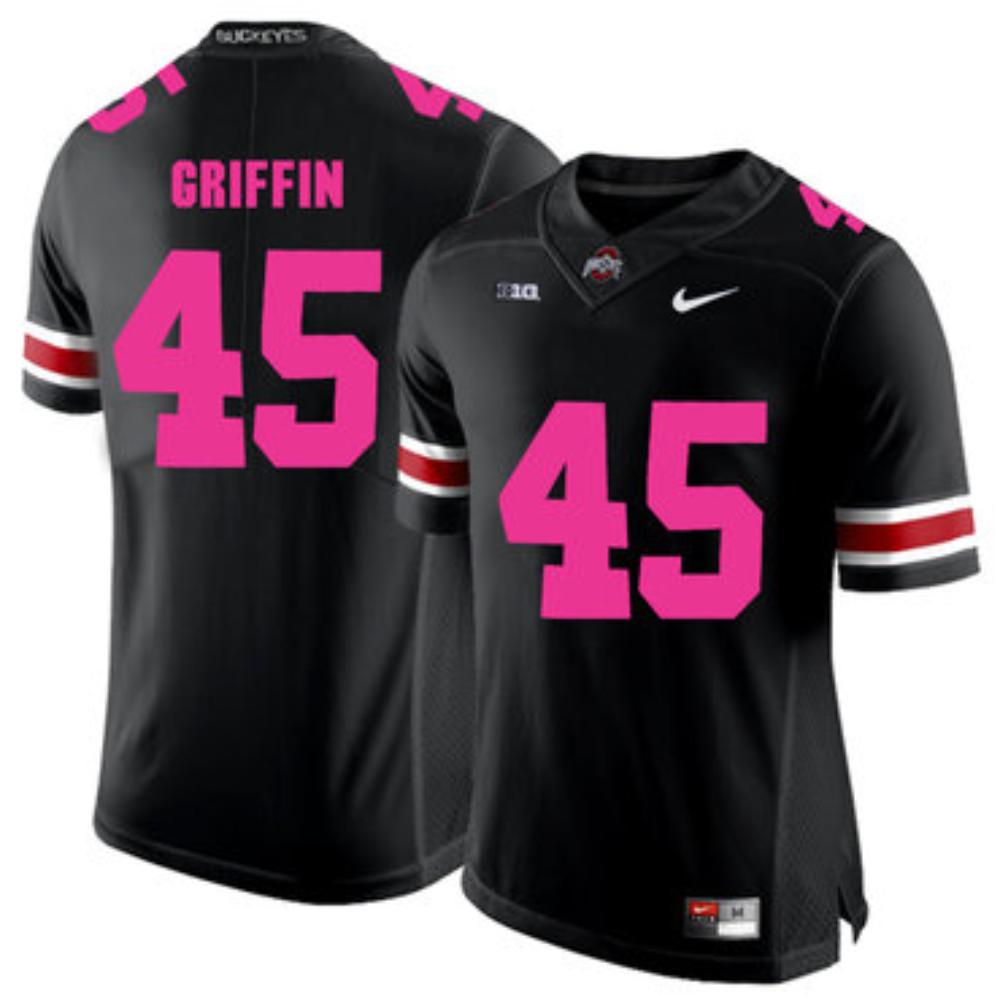 Mens Ohio State Buckeyes 45 Archie Griffin Black College Football Jersey