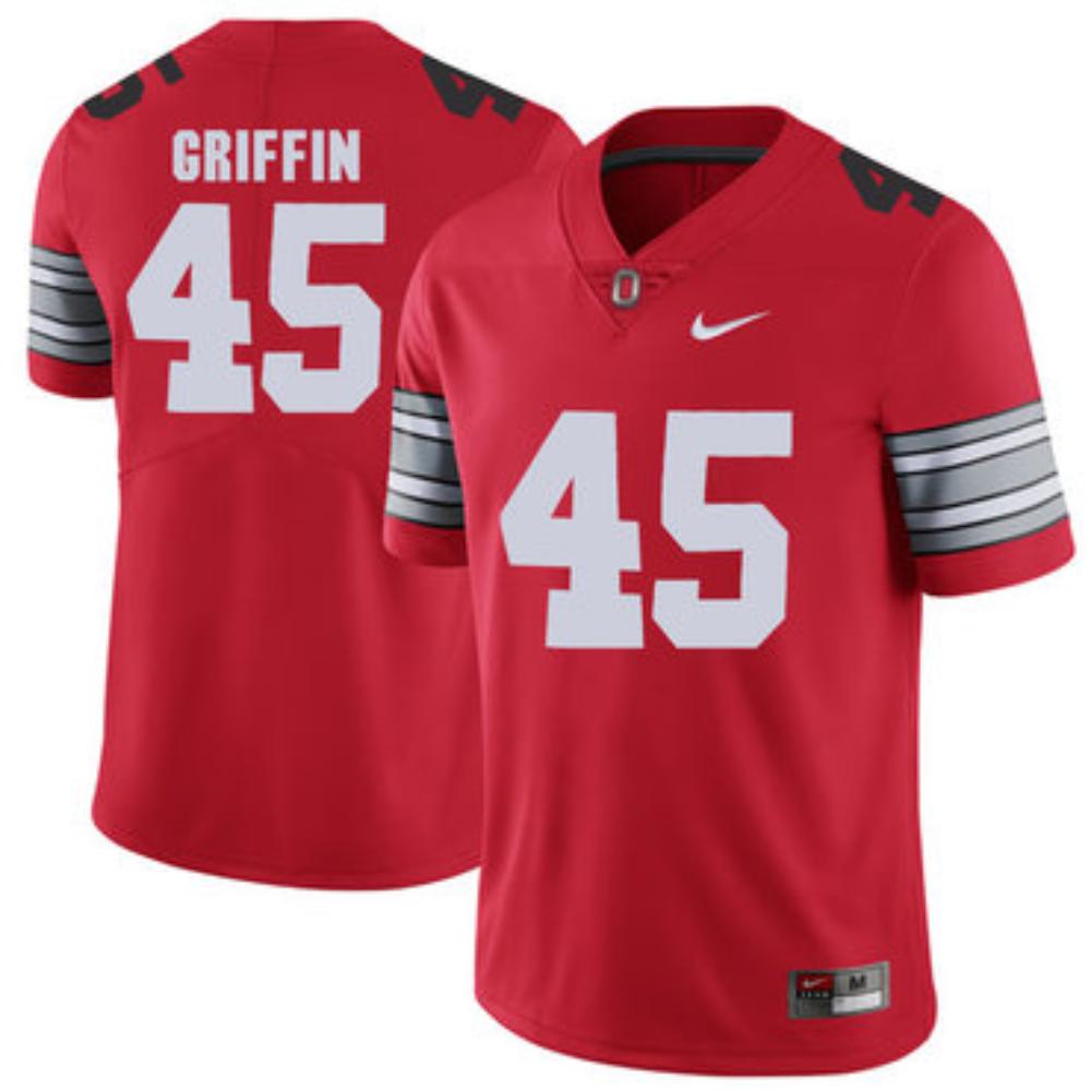 Mens Ohio State Buckeyes 45 Archie Griffin Red College Football Limited Jersey
