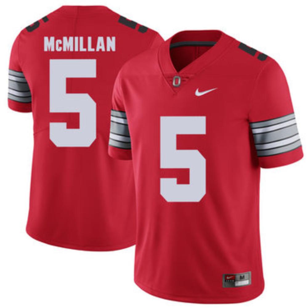 Mens Ohio State Buckeyes 5 Raekwon Mcmillan Red College Football Limited Jersey