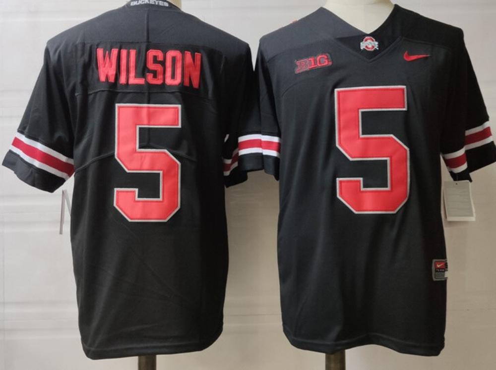 Mens Ohio State Buckeyes 5 Wilson College Football Jersey Black