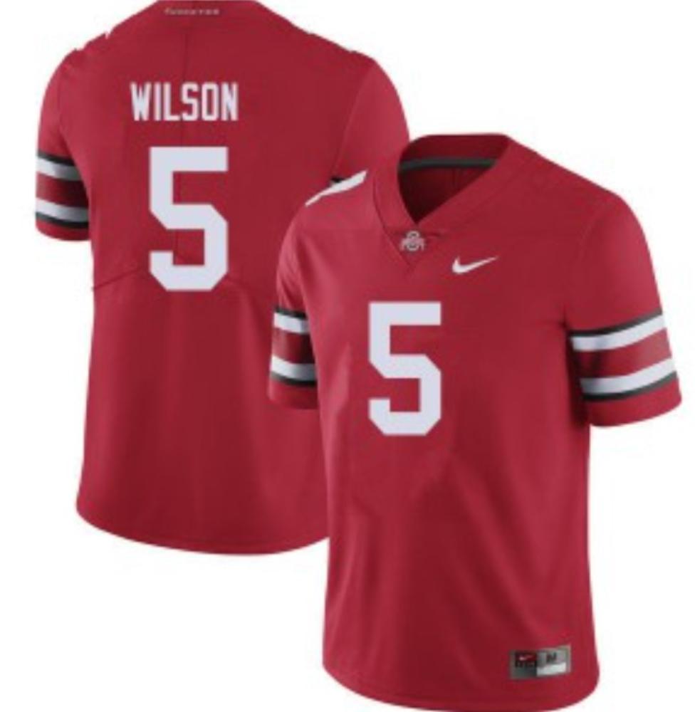 Mens Ohio State Buckeyes 5 Wilson College Football Jersey Red