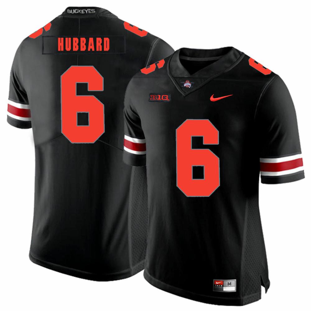 Mens Ohio State Buckeyes 6 Sam Hubbard Football Jersey Black Shadow