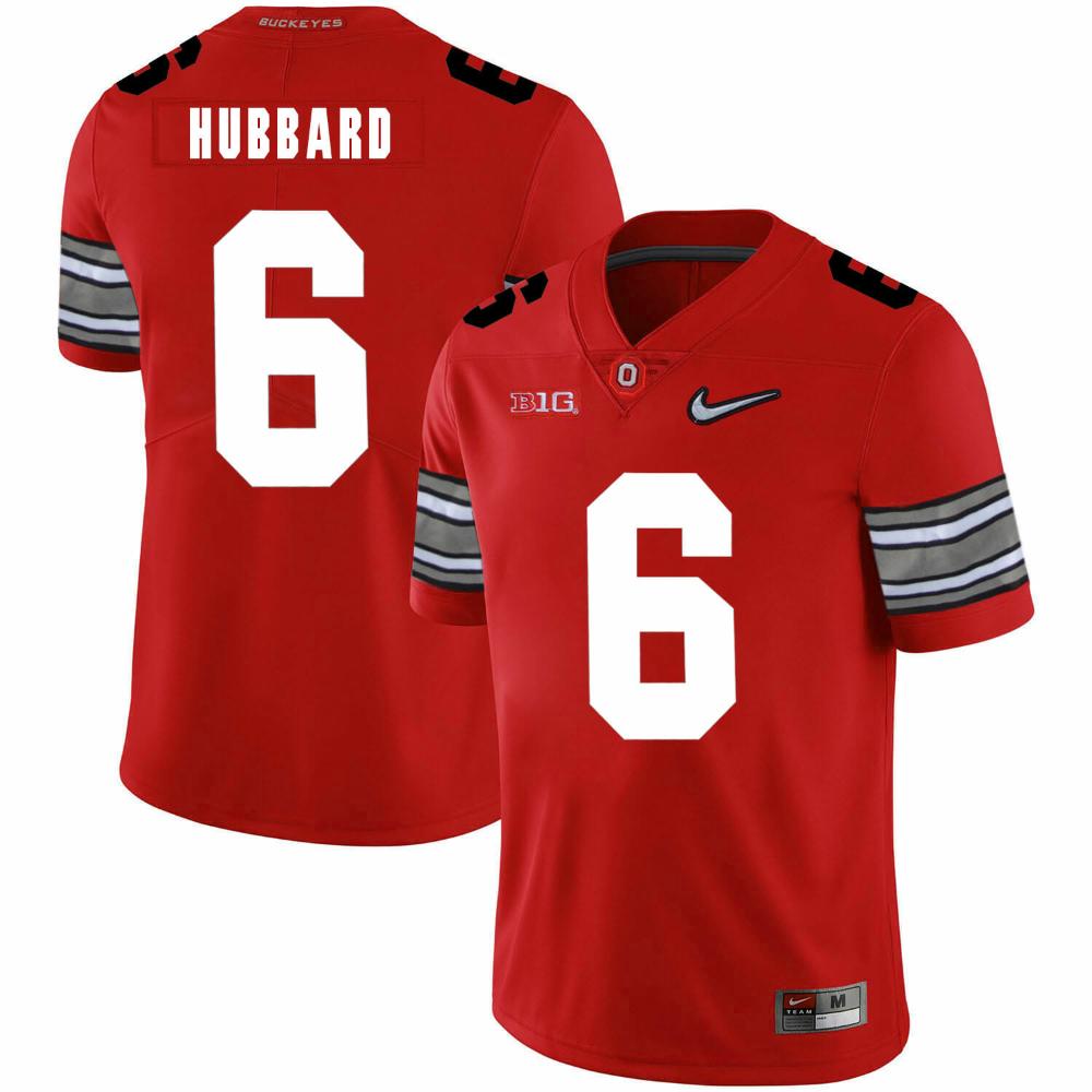 Mens Ohio State Buckeyes 6 Sam Hubbard Football Jersey Diamond Red