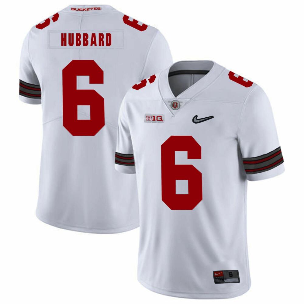 Mens Ohio State Buckeyes 6 Sam Hubbard Football Jersey Diamond White