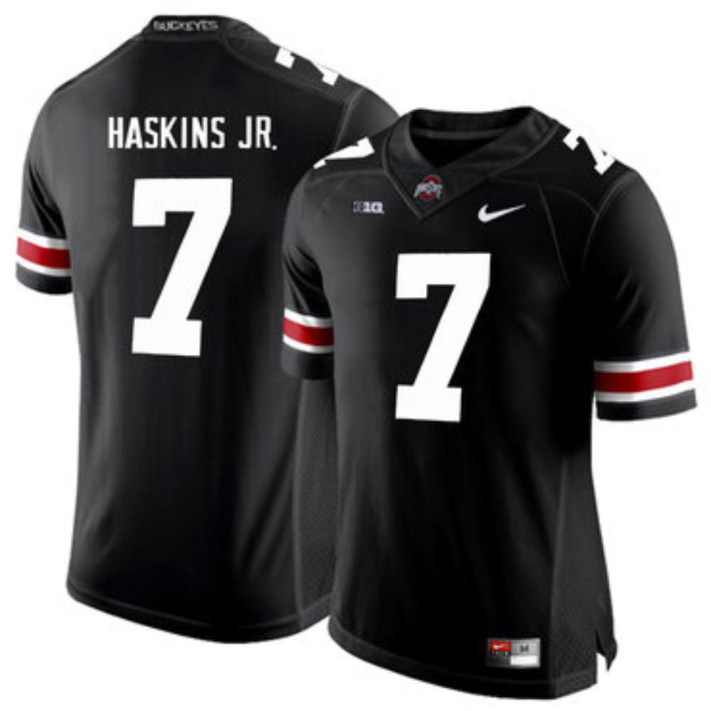 Mens Ohio State Buckeyes 7 Dwayne Haskins Black College Football Jersey