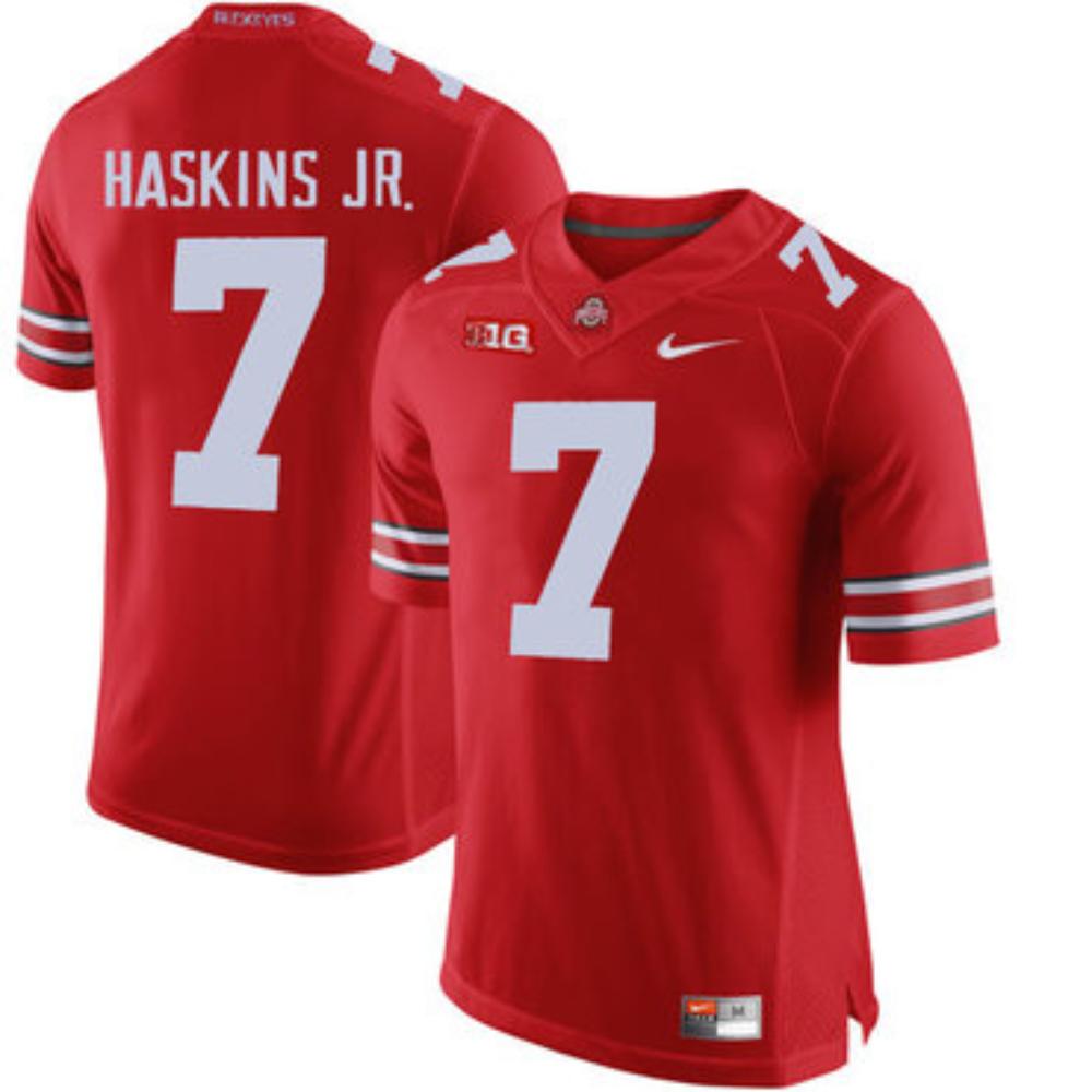 Mens Ohio State Buckeyes 7 Dwayne Haskins Red College Football Jersey