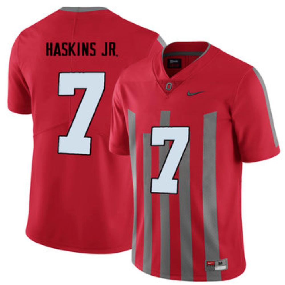 Mens Ohio State Buckeyes 7 Dwayne Haskins Red College Football Legend Jersey