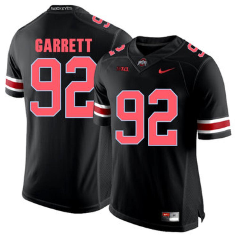 Mens Ohio State Buckeyes 92 Haskell Garrett Blackout College Football Jersey