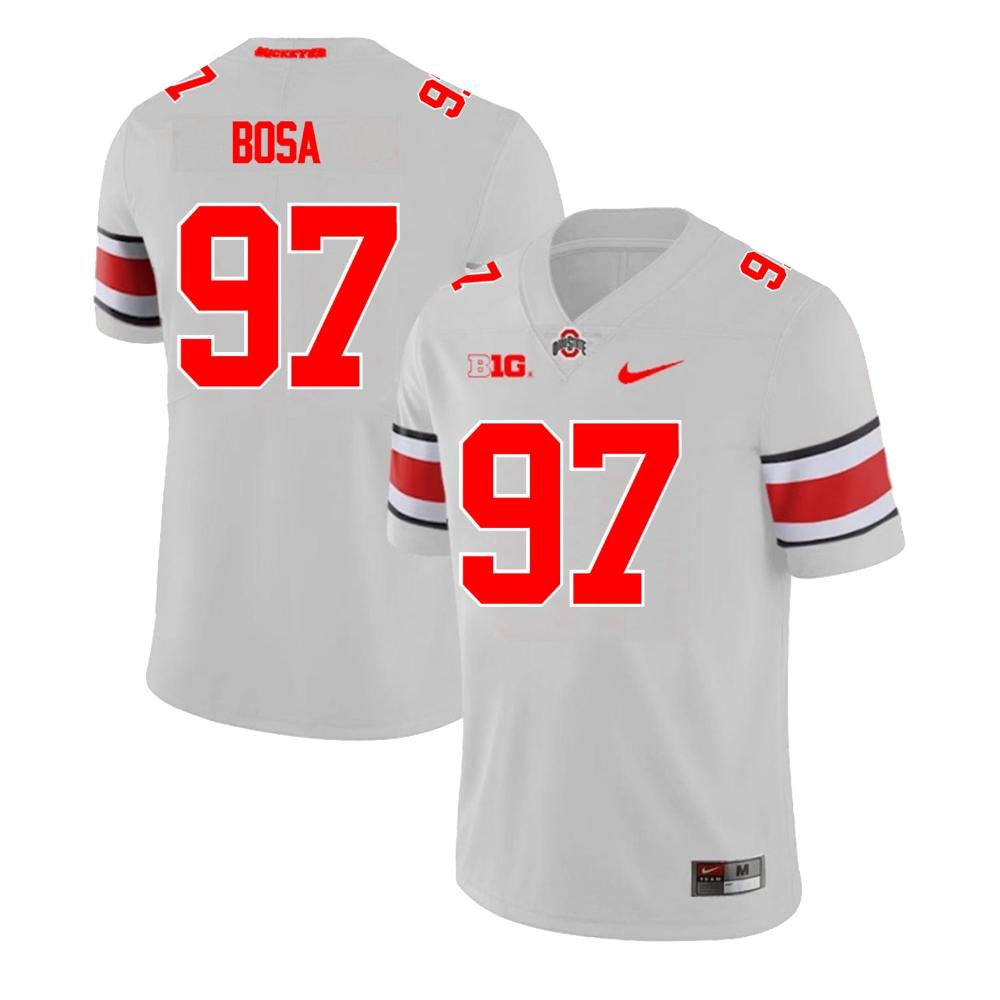 Mens Ohio State Buckeyes Nick Bosa Jersey 97 College Football Game Gray