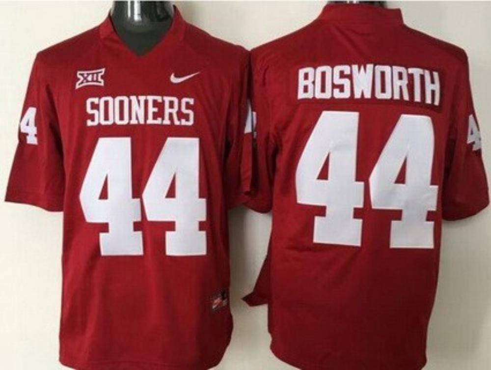 Mens Oklahoma Sooners 44 Brian Bosworth Red Ncaa Jersey