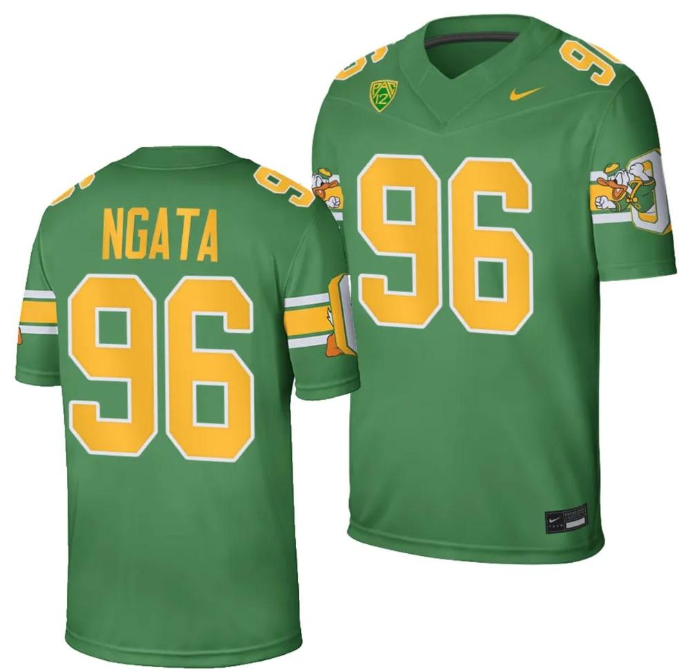 Mens Oregon Ducks Haloti Ngata Jersey 96 Football Game College Green 2023 24