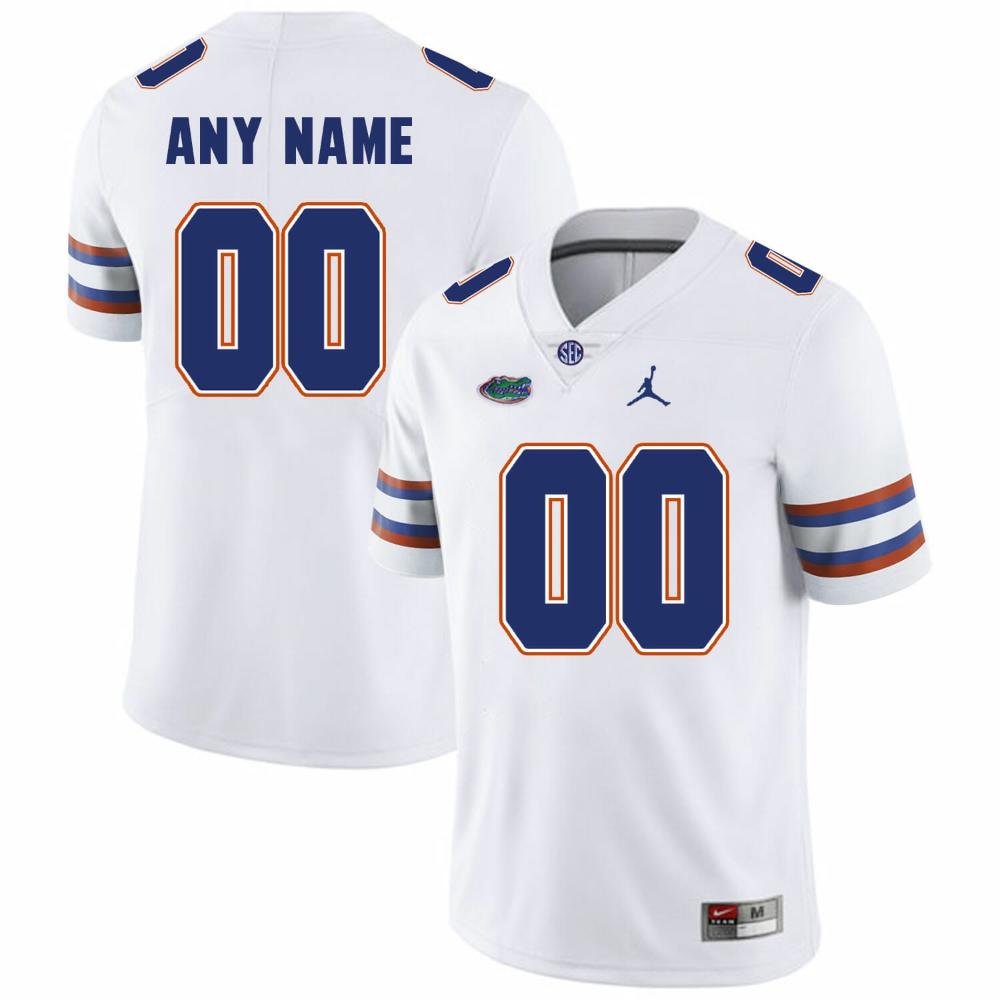 Mens Personalized Florida Gators Jersey Ncaa College Football White
